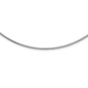 2mm Sterling Silver Round Cubetto Chain Necklace, 16-18 Inch